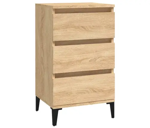 Naktinė Spintelė, Ąžuolo Spalvos, 40X35X70cm Apdirbta Mediena