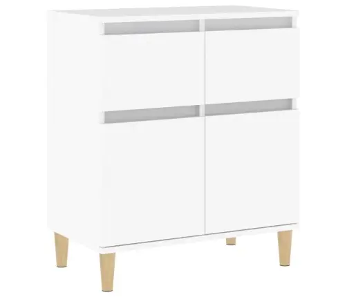 Šoninė Spintelė, Baltos Spalvos, 60X35X70cm Apdirbta Mediena