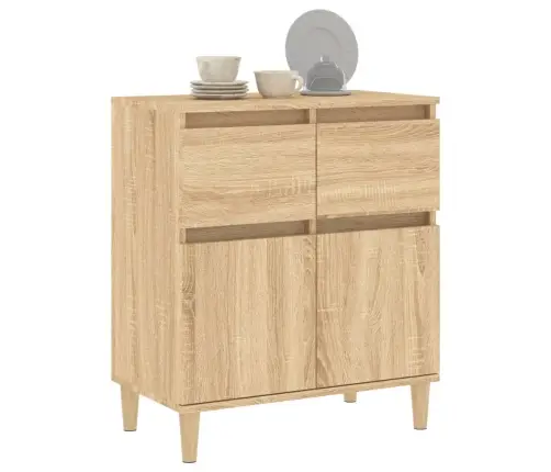 Kumode, Ozolkoka Krāsā, 60X35X70 Cm, Inženierijas Koks Vidaxl