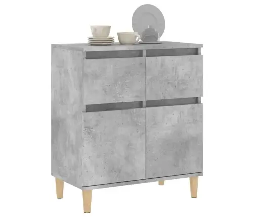 Plaukts, Betona Pelēks, 60X35X70 Cm, Inženierijas Koks Vidaxl