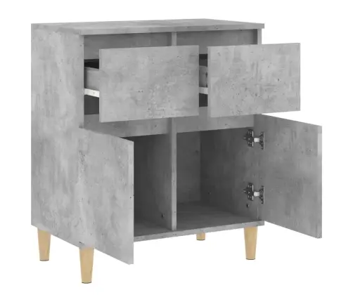 Plaukts, Betona Pelēks, 60X35X70 Cm, Inženierijas Koks Vidaxl