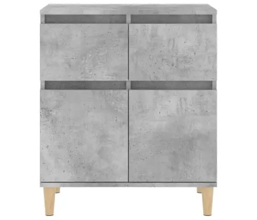 Plaukts, Betona Pelēks, 60X35X70 Cm, Inženierijas Koks Vidaxl