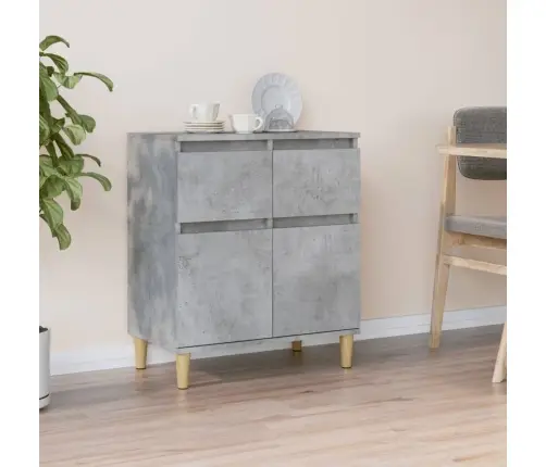 Plaukts, Betona Pelēks, 60X35X70 Cm, Inženierijas Koks Vidaxl