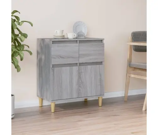 Šoninė Spintelė, Pilka Ąžuolo, 60X35X70cm Apdirbta Mediena