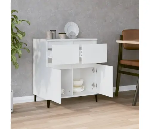 Šoninė Spintelė, Baltos Spalvos, 60X35X70cm Apdirbta Mediena