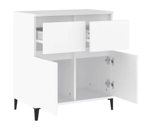 Šoninė Spintelė, Baltos Spalvos, 60X35X70cm Apdirbta Mediena