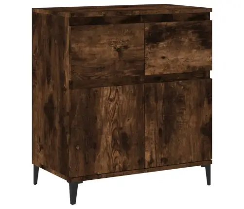 Šoninė Spintelė, Dūminio Ąžuolo, 60X35X70cm Apdirbta Mediena