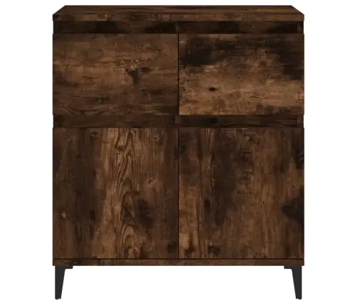 Šoninė Spintelė, Dūminio Ąžuolo, 60X35X70cm Apdirbta Mediena