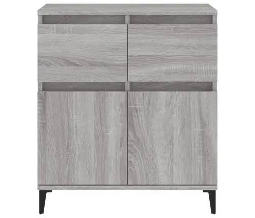 Kumode, Pelēka Ozolkoka, 60X35X70 Cm, Inženierijas Koks Vidaxl