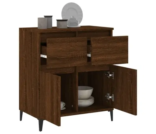 Šoninė Spintelė, Ruda Ąžuolo, 60X35X70cm Apdirbta Mediena