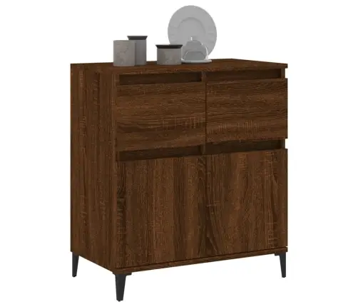 Šoninė Spintelė, Ruda Ąžuolo, 60X35X70cm Apdirbta Mediena