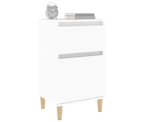 Naktsskapīši, 2 Gab., Balti, 40X35X70 Cm Vidaxl
