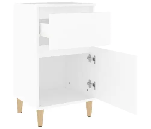 Naktsskapīši, 2 Gab., Balti, 40X35X70 Cm Vidaxl