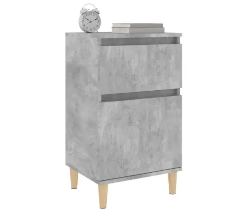 Naktinė Spintelė, Betono Pilkos Spalvos, 40X35X70Cm
