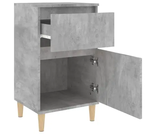 Naktinė Spintelė, Betono Pilkos Spalvos, 40X35X70Cm