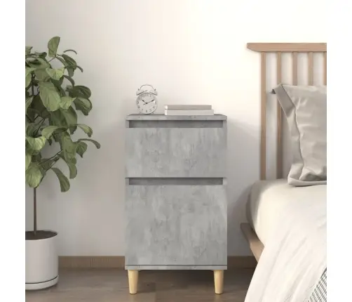 Naktinė Spintelė, Betono Pilkos Spalvos, 40X35X70Cm