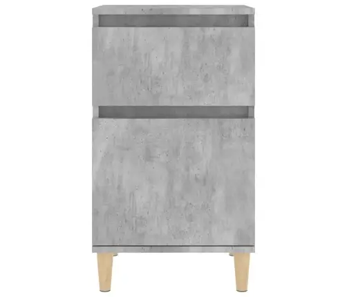Naktsskapīši, 2 Gab., Betona Pelēki, 40X35X70 Cm Vidaxl