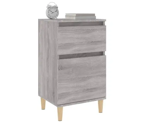 Naktinė Spintelė, Pilkos Sonoma Ąžuolo Spalvos, 40X35X70Cm Naktinė Spintelė, Pilkos Sonoma Ąžuolo Spalvos, 40X35X70Cm