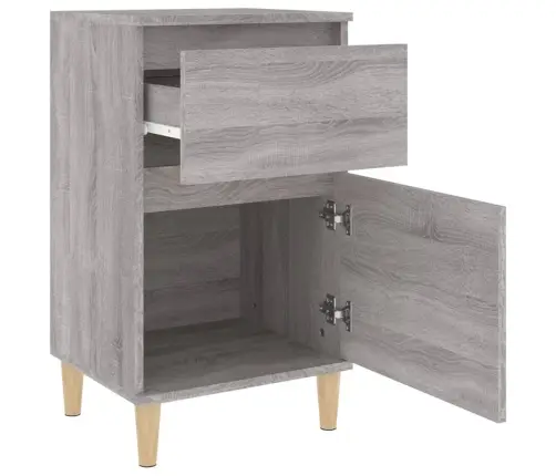 Naktinė Spintelė, Pilkos Sonoma Ąžuolo Spalvos, 40X35X70Cm Naktinė Spintelė, Pilkos Sonoma Ąžuolo Spalvos, 40X35X70Cm