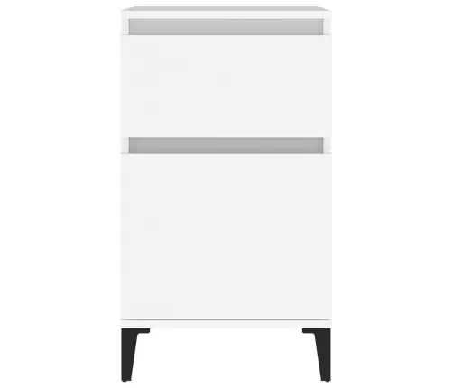 Naktsskapītis, 40X35X70 Cm, Balts Vidaxl