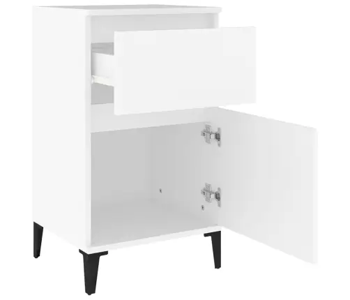 Naktsskapītis, 40X35X70 Cm, Balts Vidaxl