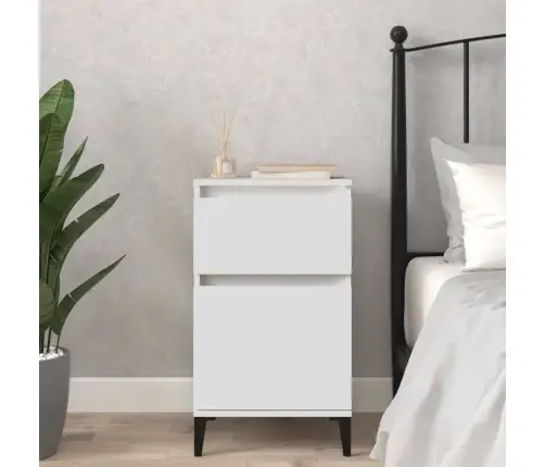 Naktsskapītis, 40X35X70 Cm, Balts Vidaxl