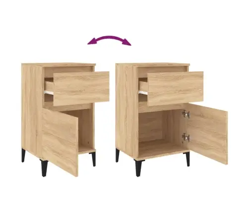 Naktsskapītis, Ozolkoka Krāsā, 40X35X70 Cm Vidaxl