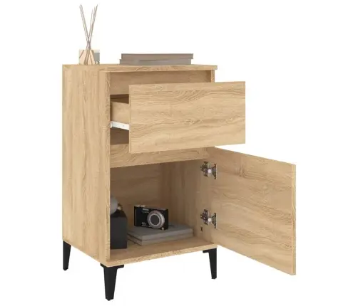 Naktsskapīši, 2 Gab., Ozolkoka Krāsā, 40X35X70 Cm Vidaxl