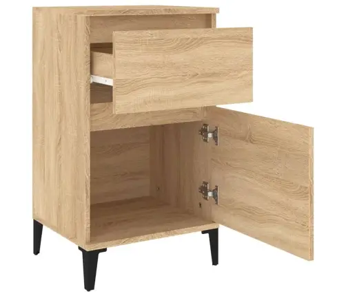 Naktsskapīši, 2 Gab., Ozolkoka Krāsā, 40X35X70 Cm Vidaxl