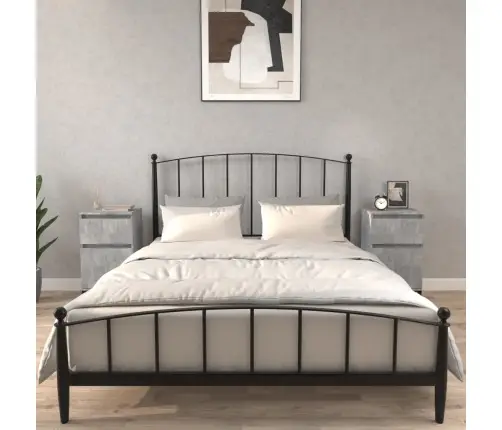 Naktinės Spintelės, 2Vnt., Betono Pilkos Spalvos, 40X35X70Cm Naktinės Spintelės, 2Vnt., Betono Pilkos Spalvos, 40X35X70Cm