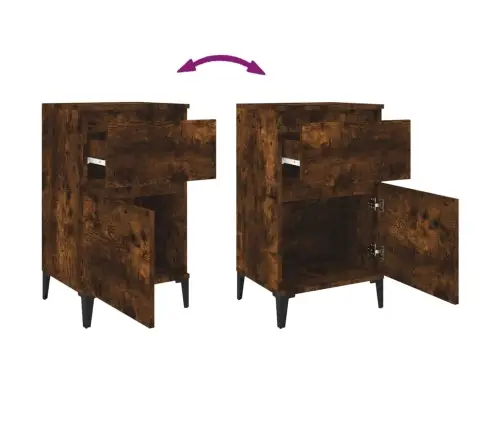 Naktsskapītis, Ozolkoka Krāsā, 40X35X70 Cm Vidaxl