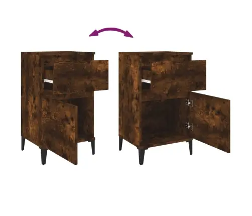 Naktsskapīši, 2 Gab., Ozolkoka Krāsā, 40X35X70 Cm Vidaxl