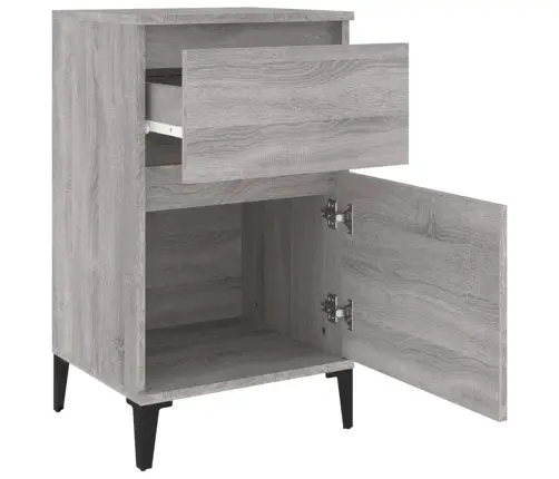 Naktinė Spintelė, Pilkos Sonoma Ąžuolo Spalvos, 40X35X70Cm