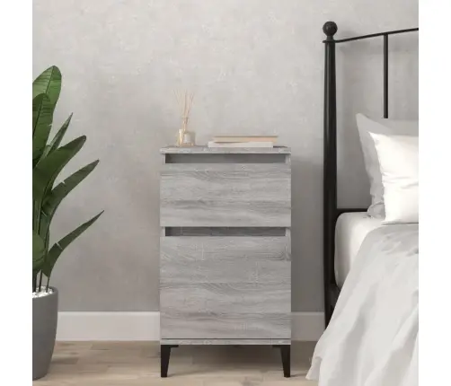 Naktinė Spintelė, Pilkos Sonoma Ąžuolo Spalvos, 40X35X70Cm