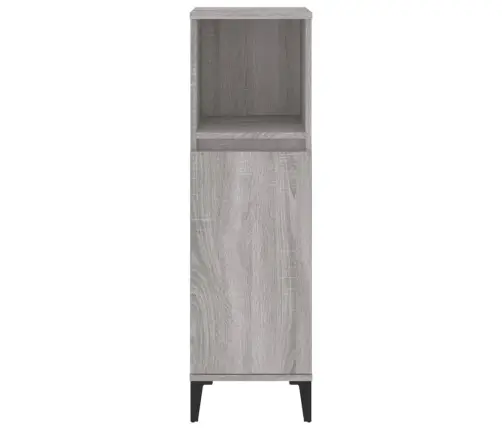 Vannitoakapp, Hall Sonoma Tamm, 30 X 30 X 100 cm Tehispuit