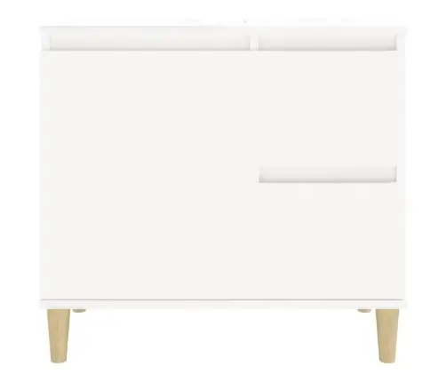Vonios Kambario Spintelė, Balta, 65X33X60cm Apdirbta Mediena