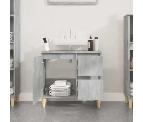 Vannitoakapp, Betoonhall, 65 X 33 X 60 cm Tehispuit