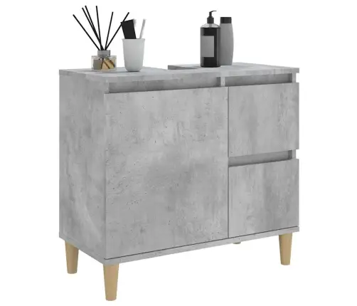 Vannitoakapp, Betoonhall, 65 X 33 X 60 cm Tehispuit