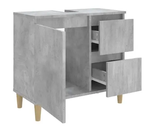 Vannitoakapp, Betoonhall, 65 X 33 X 60 cm Tehispuit