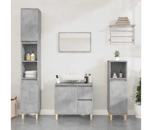 Vannitoakapp, Betoonhall, 65 X 33 X 60 cm Tehispuit