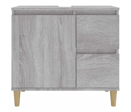 Vannitoakapp, Hall Sonoma Tamm, 65 X 33 X 60 cm Tehispuit