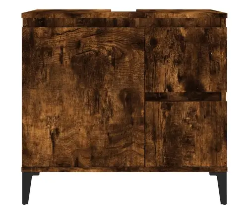 Vannasistabas Skapītis, Ozola, 65X33X60 Cm, Inženierijas Koks Vidaxl