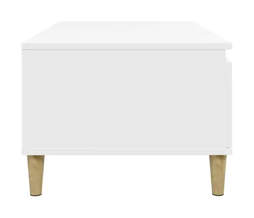 Kafijas Galdiņš, Balts, 90X50X36,5 Cm, Inženierijas Koks Vidaxl