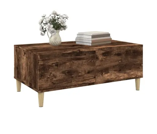 Kafijas Galdiņš, Ozolkoka, 90X50X36,5 Cm, Inženierijas Koks Vidaxl