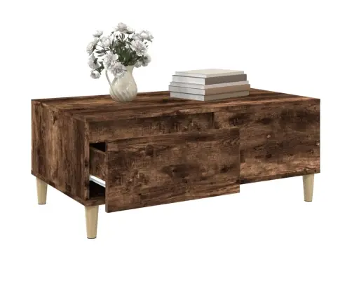 Kafijas Galdiņš, Ozolkoka, 90X50X36,5 Cm, Inženierijas Koks Vidaxl