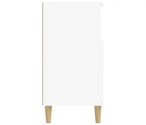 Kumode, Balta, 60X35X70 Cm, Inženierijas Koks Vidaxl