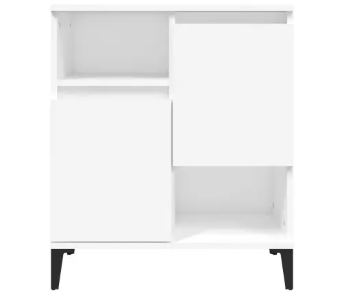 Kumode, Balta, 60X35X70 Cm, Inženierijas Koks Vidaxl