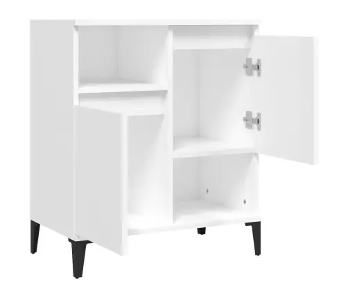 Kumode, Balta, 60X35X70 Cm, Inženierijas Koks Vidaxl