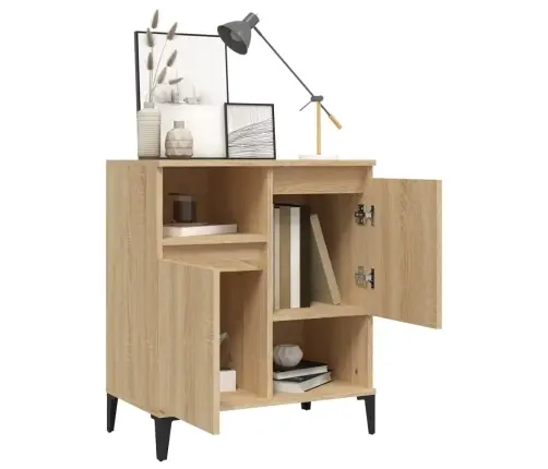 Kumode, Ozolkoka Krāsā, 60X35X70 Cm, Inženierijas Koks Vidaxl