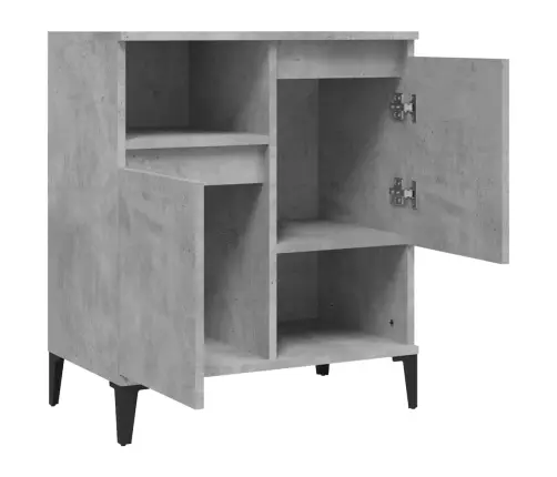 Plaukts, Betona Pelēks, 60X35X70 Cm, Inženierijas Koks Vidaxl